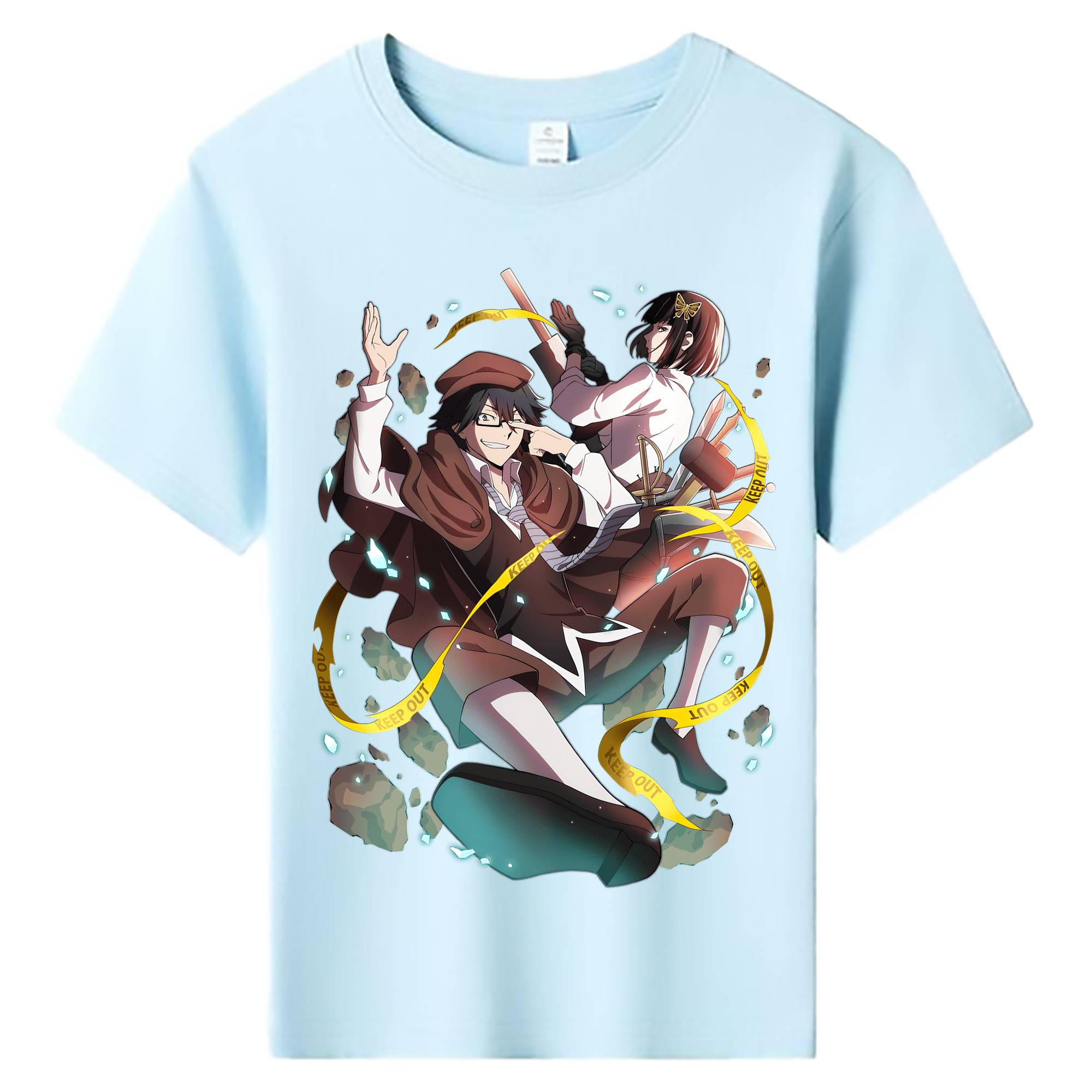 （画像用） 文豪ストレイドッグス Bungo Stray Dogs 綿100％キッズTシャツ（フロントプリント）